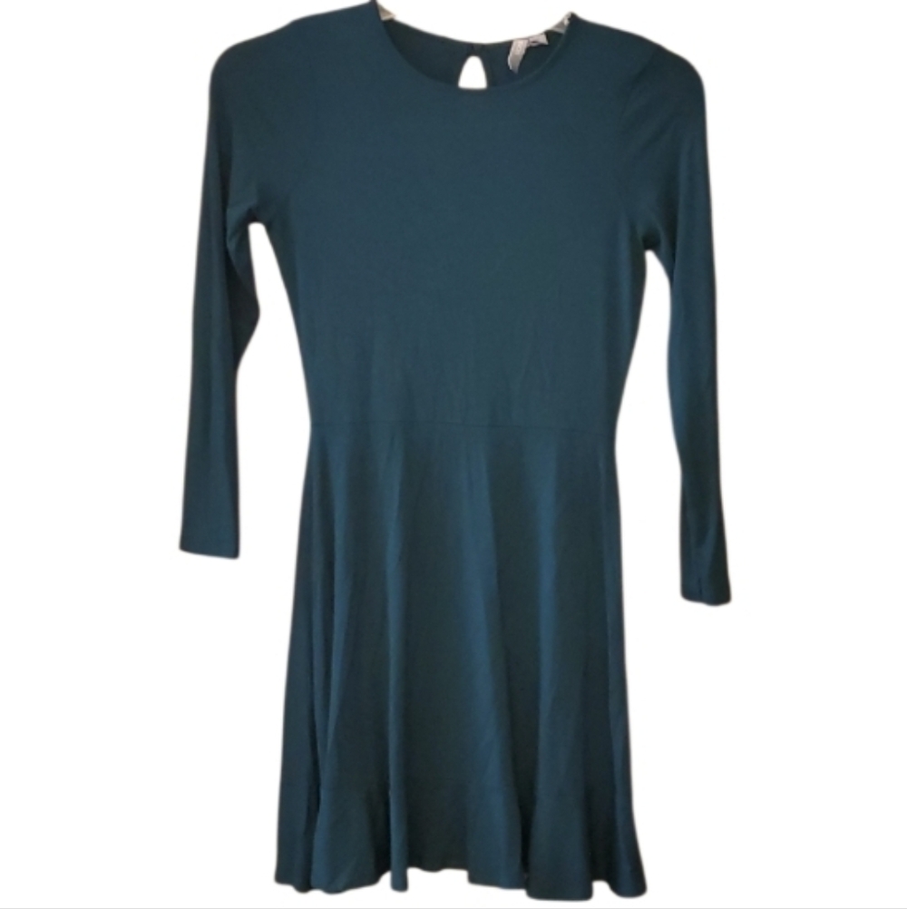 ASOS‎ Long Sleeve Jade Green Mini Dress Size 6